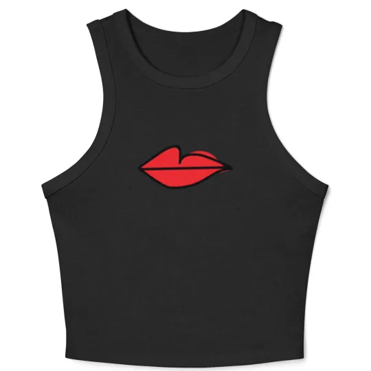 Discover Red Lips As Seen On Villanelle - Killing Eve S2 - Killing Eve - Crop Tank Top