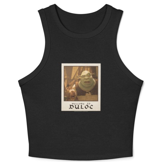 Discover Shrek Welcome To Duloc Shrek And Donkey Polaroid Crop Tank Top