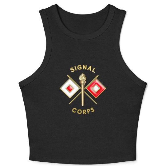 Discover Signal Corps Branch Insignia Crop Tank Top