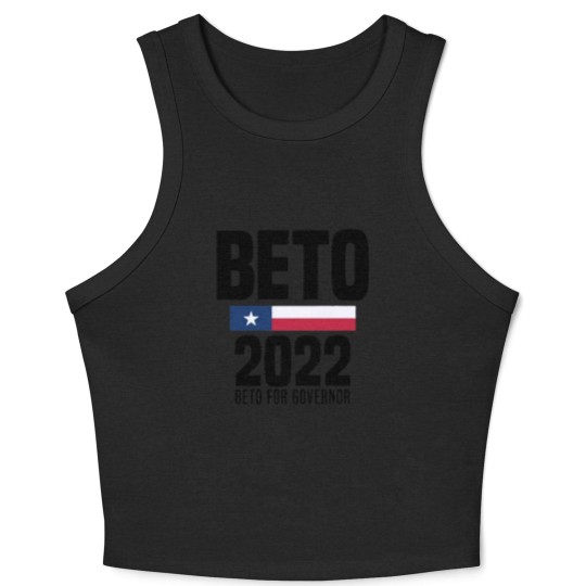 Discover Beto 2022 Beto For Governor American Flag Crop Tank Top