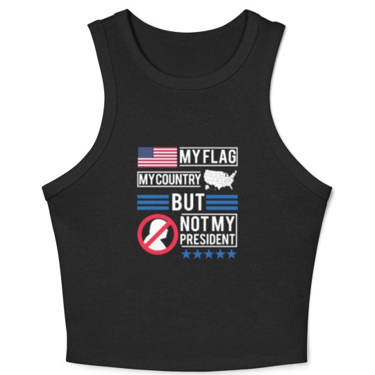 Discover Not My President Anti Donald Trump Crop Tank Top Crop Tank Top