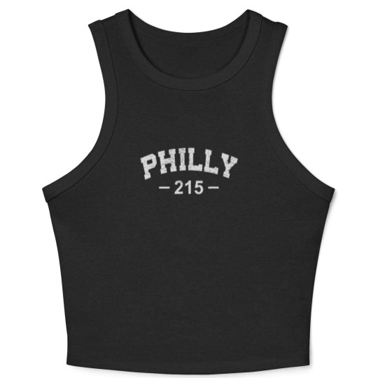 Discover Philly 215 T Retro Vintage Gift Men Women Kids Crop Tank Top