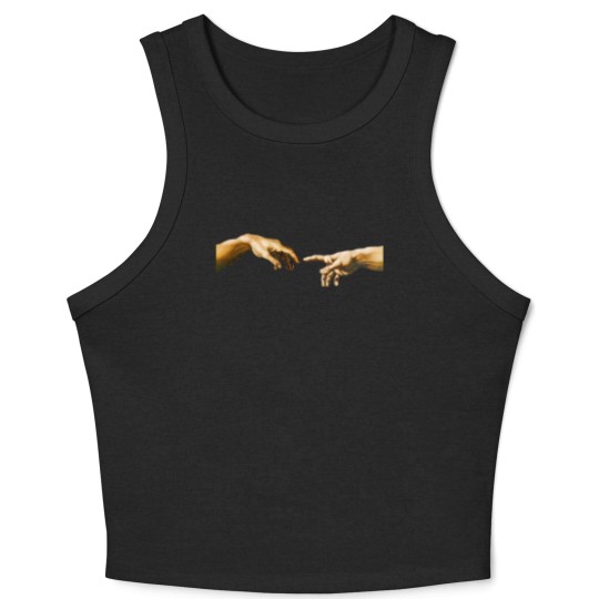 Discover Michelangelo Creation of Adam - Creation Of Adam - Crop Tank Top