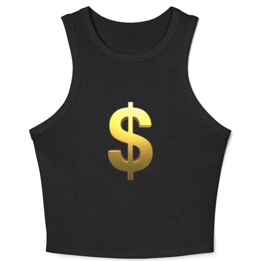 Discover dollar sign.png Crop Tank Top