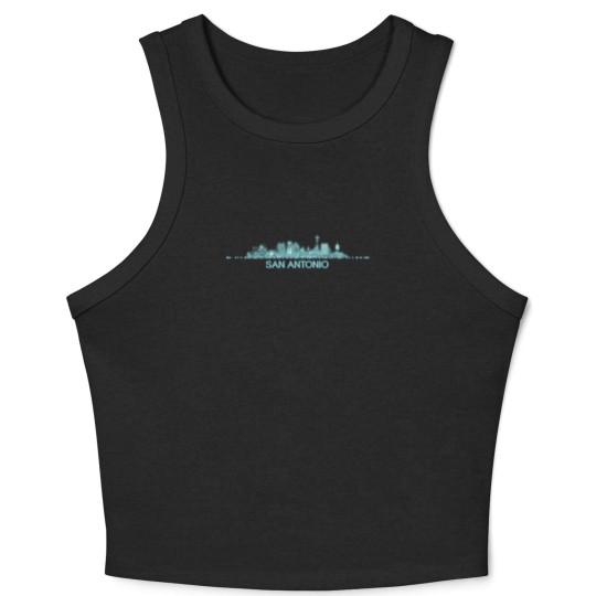 Discover San Antonio Skyline - San Antonio Skyline - Crop Tank Top