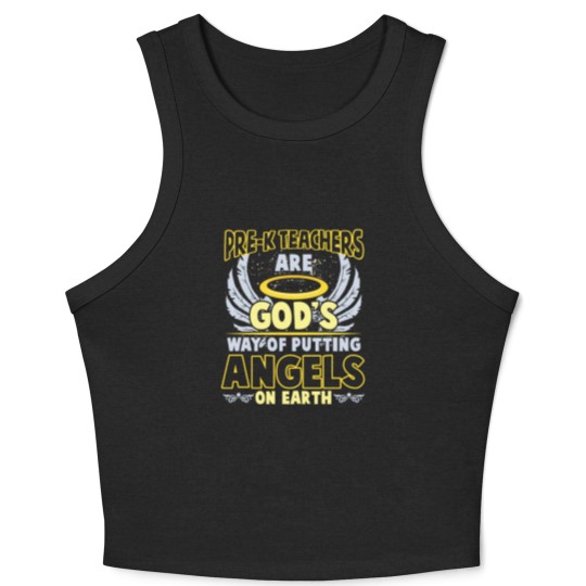 Discover Kindergarten Teaching Pre-K Teacher Crop Tank Top