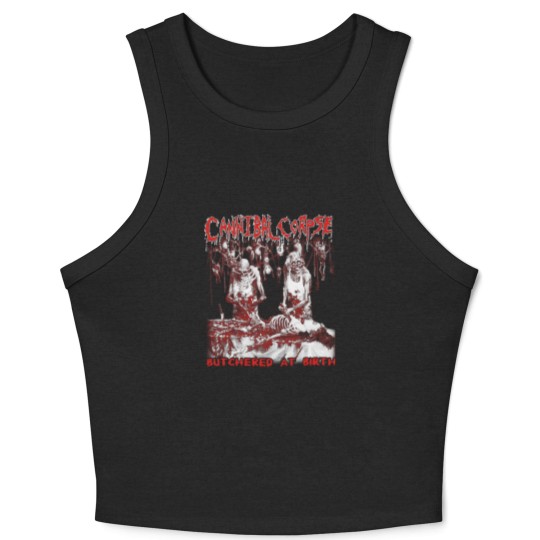 Discover Cannibal corpse - Butchered at birth cool t - sh Crop Tank Top
