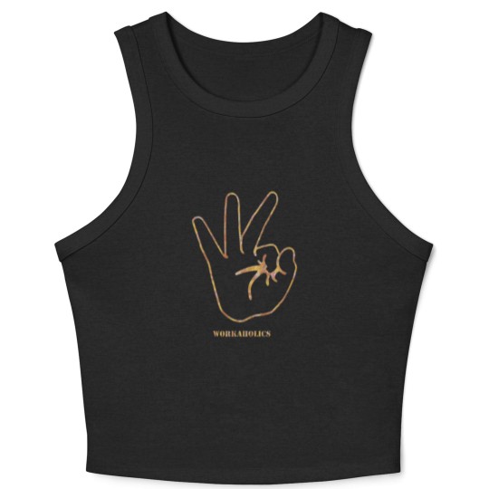 Discover workaholics Crop Tank Top