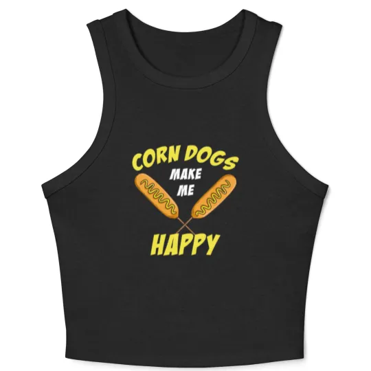 Discover Corn Dogs Corndog Pulled Pork Sausage Party Gift Crop Tank Top
