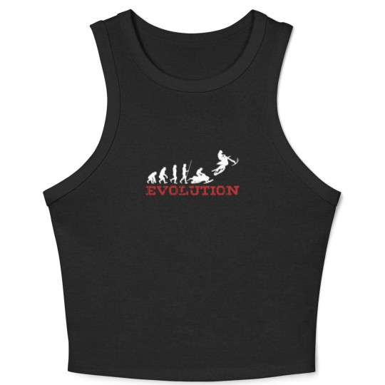 Discover Extreme Snowbike Evolution Snow Bike Sports Gift - Biking - Crop Tank Top