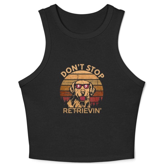 Discover  Don't Stop Retrieving Vintage Crop Tank Top