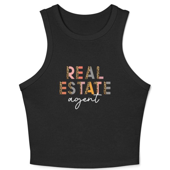 Discover REAL ESTATE AGENT Crop Tank Top