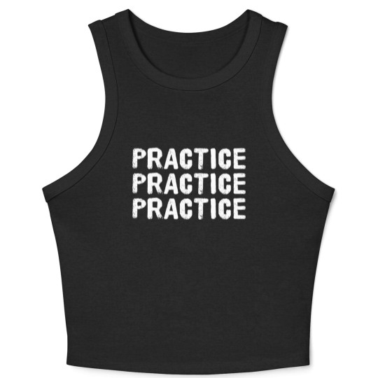 Discover Practice Practice Practice Crop Tank Top