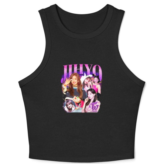 Discover Twice Jihyo Retro Bootleg Crop Tank Top - Twice Crop Tank Top - Kpop Crop Tank Top - Kpop Merch
