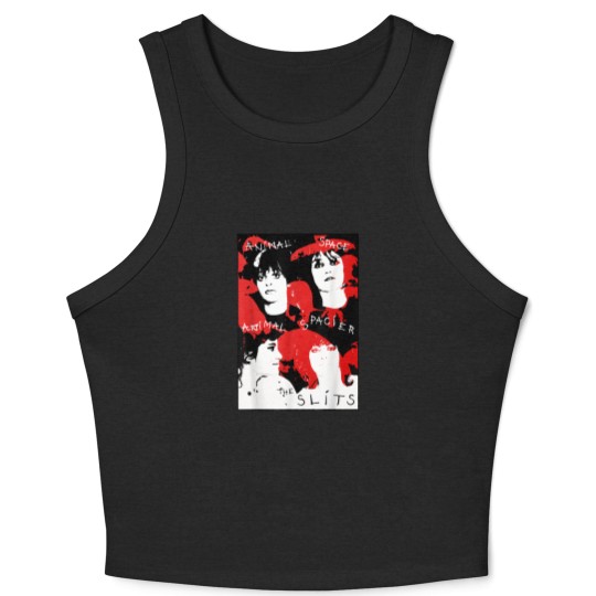 Discover the slits band punk rock distressed colorful grungy vintage Crop Tank Top