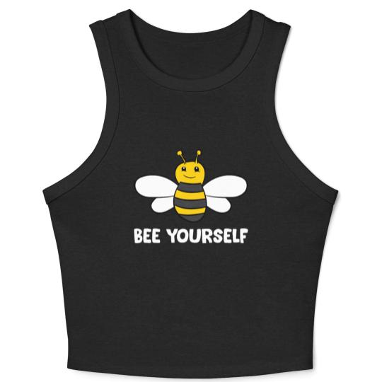 Discover Bee Yourself Love Bees Crop Tank Top