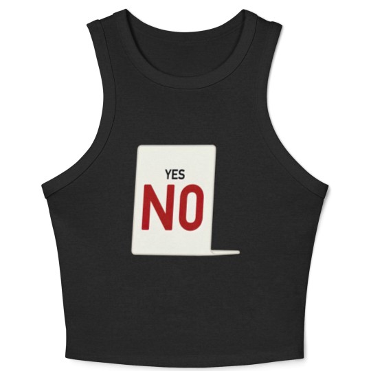 Discover Yes, NO - Casino - Crop Tank Top