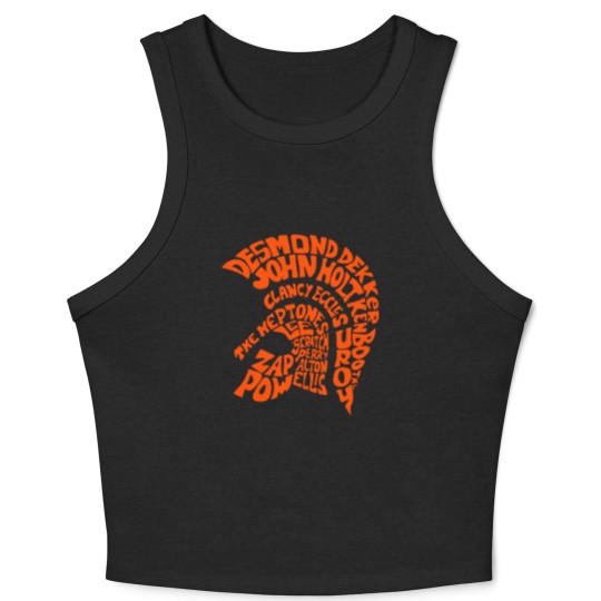 Discover Trojan Records Design Crop Tank Top | Essential Crop Tank Top