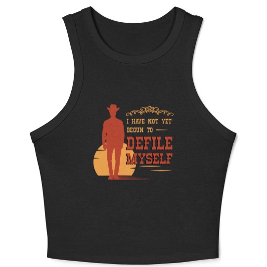 Discover western, western bear, doc holiday Crop Tank Top