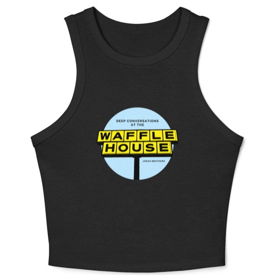 Discover Waffle House Jonas Brothers The Album Crop Tank Top, Vintage Jonas Brothers Crop Tank Top