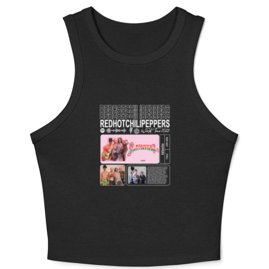 Discover Red Hot Chili Peppers Music Crop Tank Top, World Tour 2023 Crop Tank Top, Red Hot Chili Peppers Vintage Retro Gift