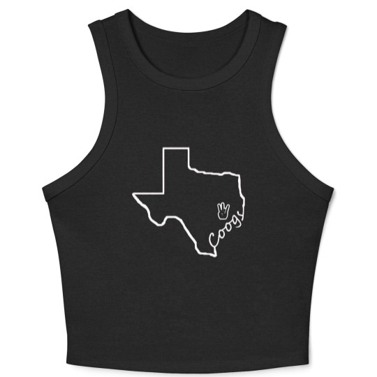 Discover Houston Coogs Crop Tank Top, Cougars, University of Houston Crop Tank Top, Coogs women Crop Tank Top, Coogs mens Crop Tank Top