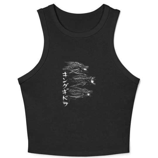 Discover Waterbrushed Dark Three-Headed Villain 2019 - Ghidorah - Crop Tank Top