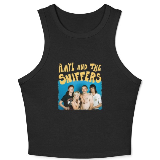 Discover Amyl And The Sniffers Band Crop Tank Top