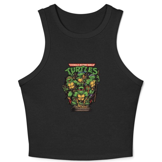 Discover Vintage Ninja Turtle Crop Tank Top, Teenage Mutant Ninja