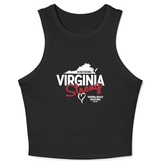 Discover Virginia Beach Strong Crop Tank Top