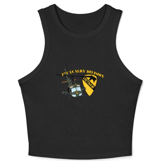 Discover 1st Cavalry Division - Vietnam - 1st Cavalry Division - Crop Tank Top