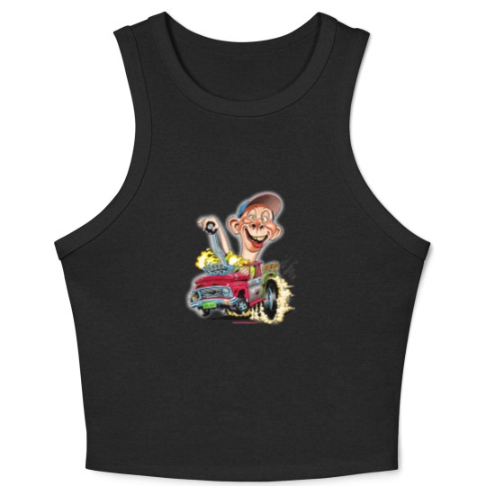 Discover Bubba J Hot Rod Pick Up Truck Crop Tank Top