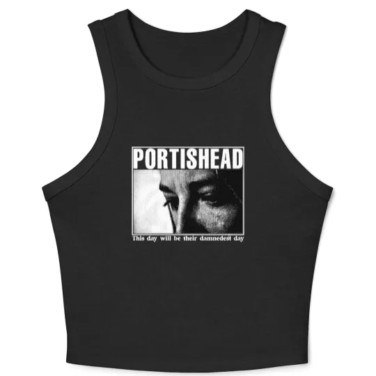 Discover Vintage Portishead 1997 Tour Crop Tank Top - Portishead Crop Tank Top