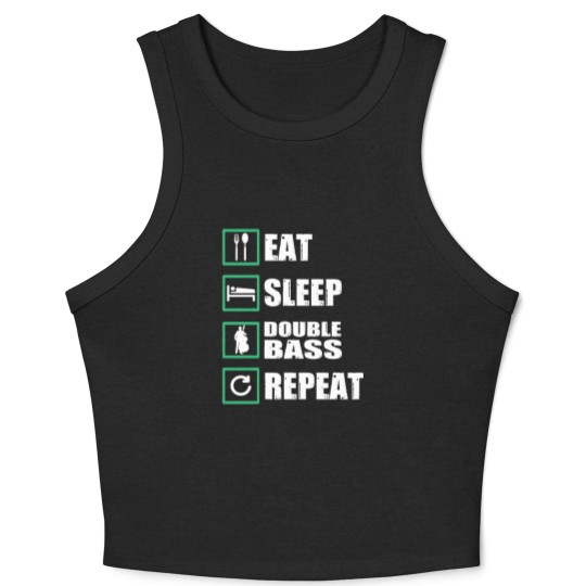 Discover Double Bass Gift Crop Tank Top