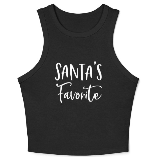 Discover Santa Crop Tank Top, Santa's Favorite Crop Tank Top