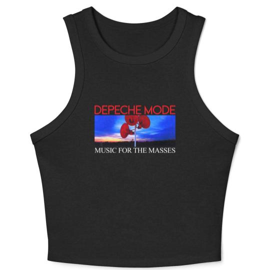 Discover Depeche Mode "Music for the Masses" Crop Tank Top