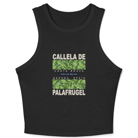 Discover Callela de Palafrugel Gerona Spain Mediterranean Crop Tank Top