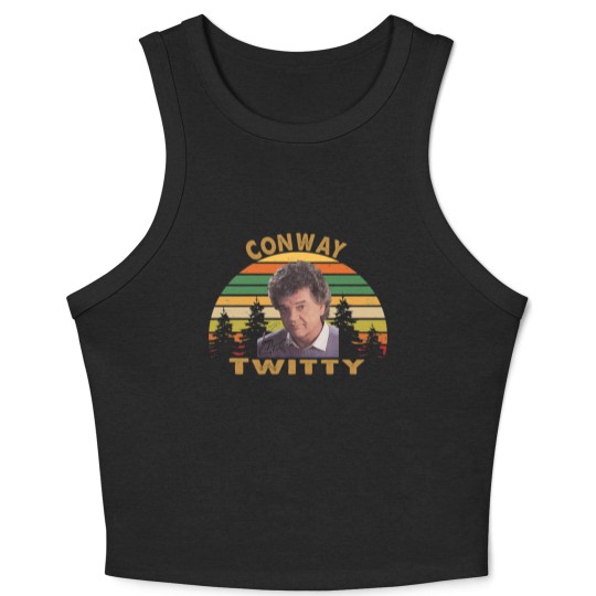 Discover Conway Twitty Classic Crop Tank Top