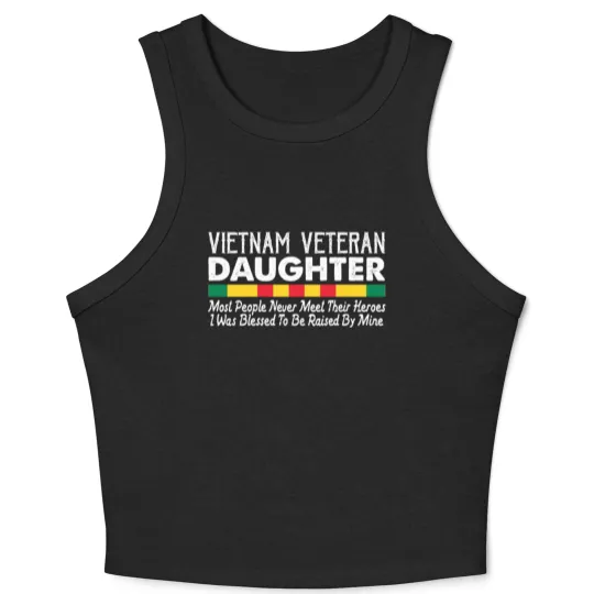 Discover Daughter of a Vietnam Veteran Crop Tank Top