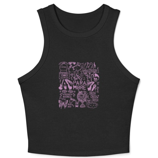 Discover Paramore Tattoo Rock Music Crop Tank Top, Paramore Rock Music Band Crop Tank Top