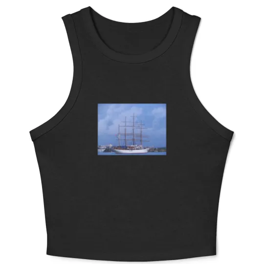 Discover Tall Ship Sea Cloud Crop Tank Top