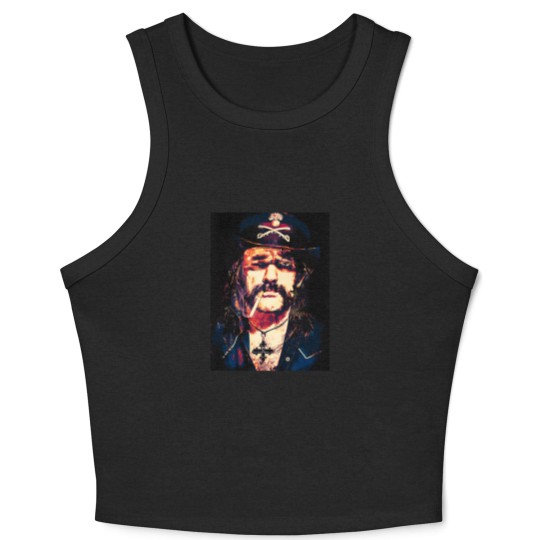 Discover Lemmy Kilmister! Art | Essential Crop Tank Top