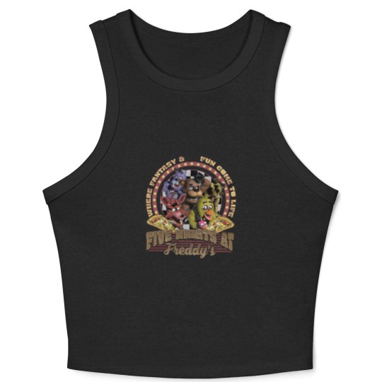 Discover Five Nights At Freddy'S Halloween Crop Tank Top, Five Nights At FreddyS