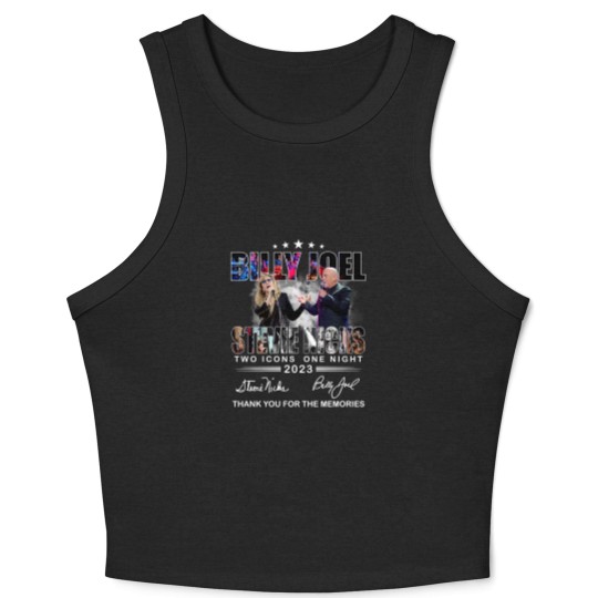 Discover Billy Joel Stevie Nicks Two Icons One Night 2023 Thank You Crop Tank Top
