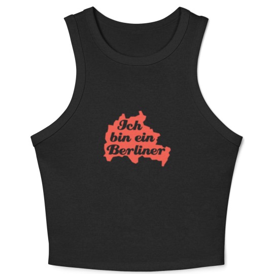 Discover Ich Bin Ein Berliner - Berlin - Germany - JFK Crop Tank Top