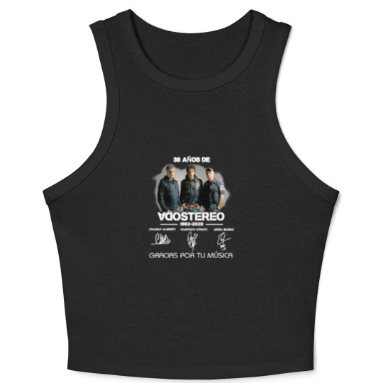 Discover 38 Anos De Soda Stereo 19822020 Gracias Por Tu Música, Designer Camiseta clásica Crop Tank Top