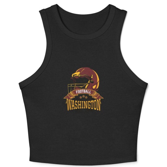 Discover Retro Washington Football Crop Tank Top, Vintage Washington Football Crop Tank Top