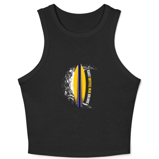 Discover Surfing New Zealand Lover Crop Tank Top