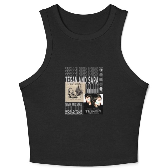 Discover Tegan and Sara Music Crop Tank Top, Vintage 90s Crybaby Tour 2023 Tickets Album The Con Graphic Crop Tank Top