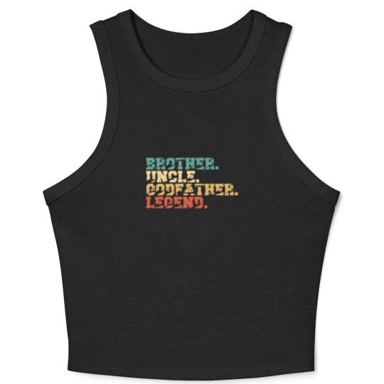 Discover brother uncle godfather legend Crop Tank Top